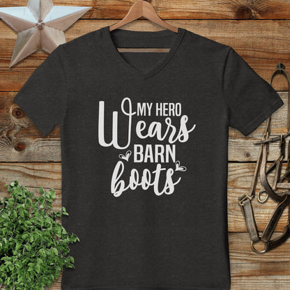 Hero Wears Barn Boots V-neck