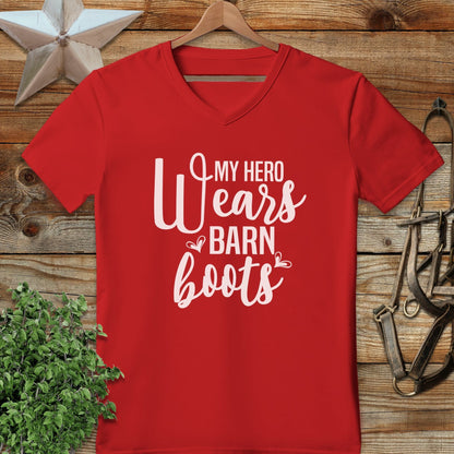 Hero Wears Barn Boots V-neck