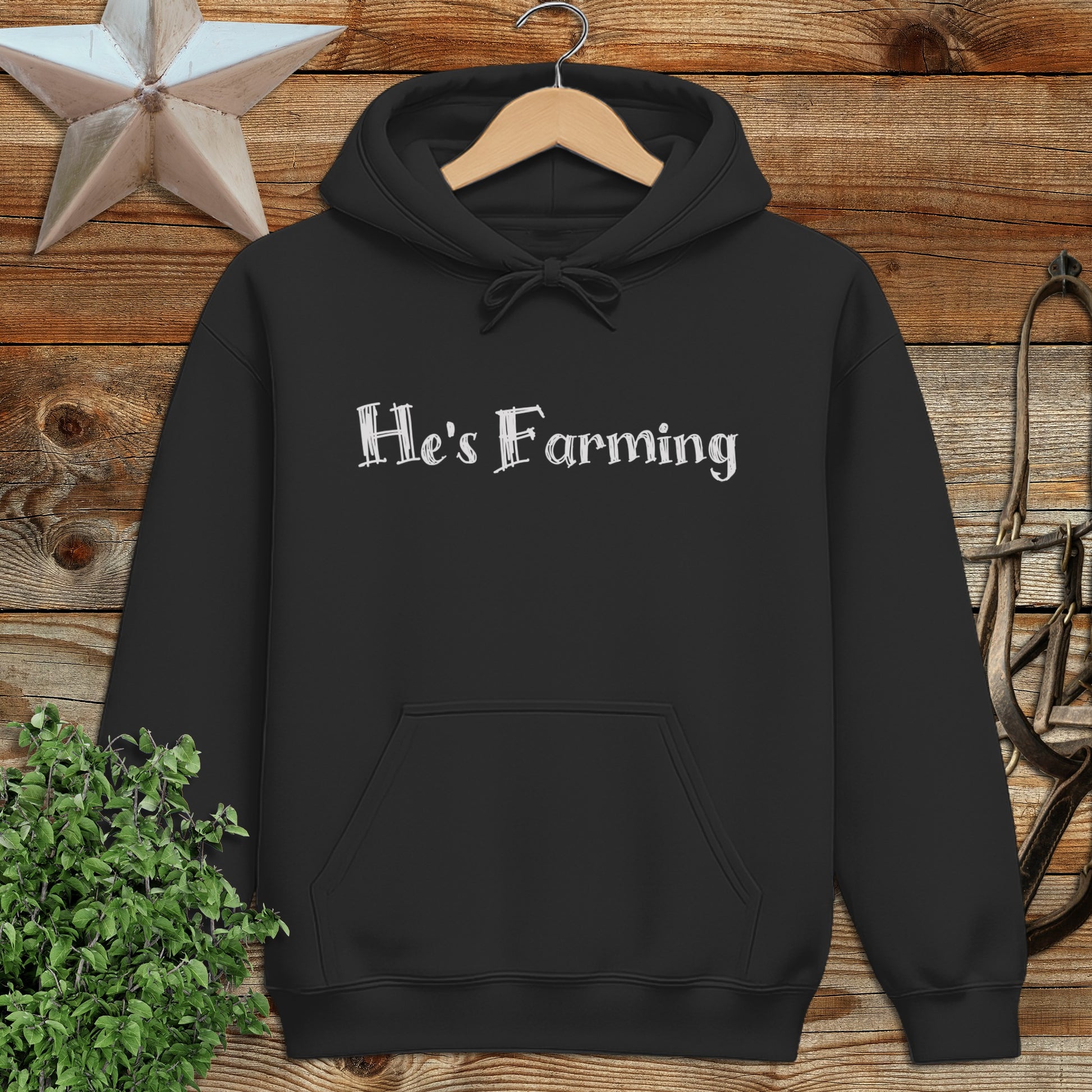 He's Farming Hoodie