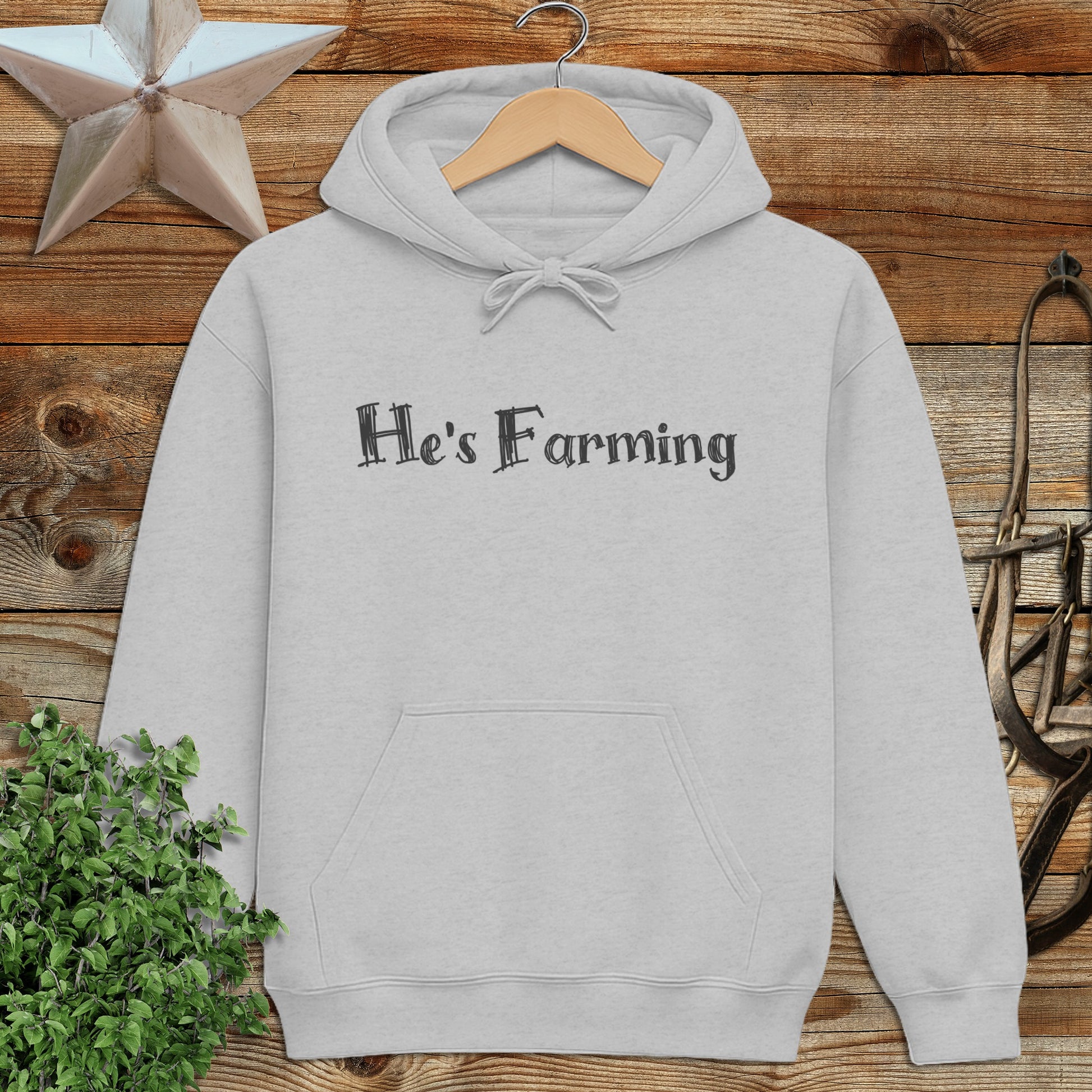 He's Farming Hoodie