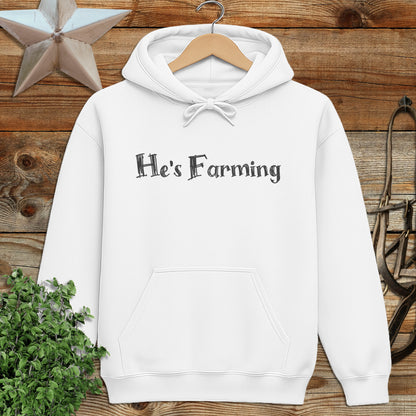 He's Farming Hoodie