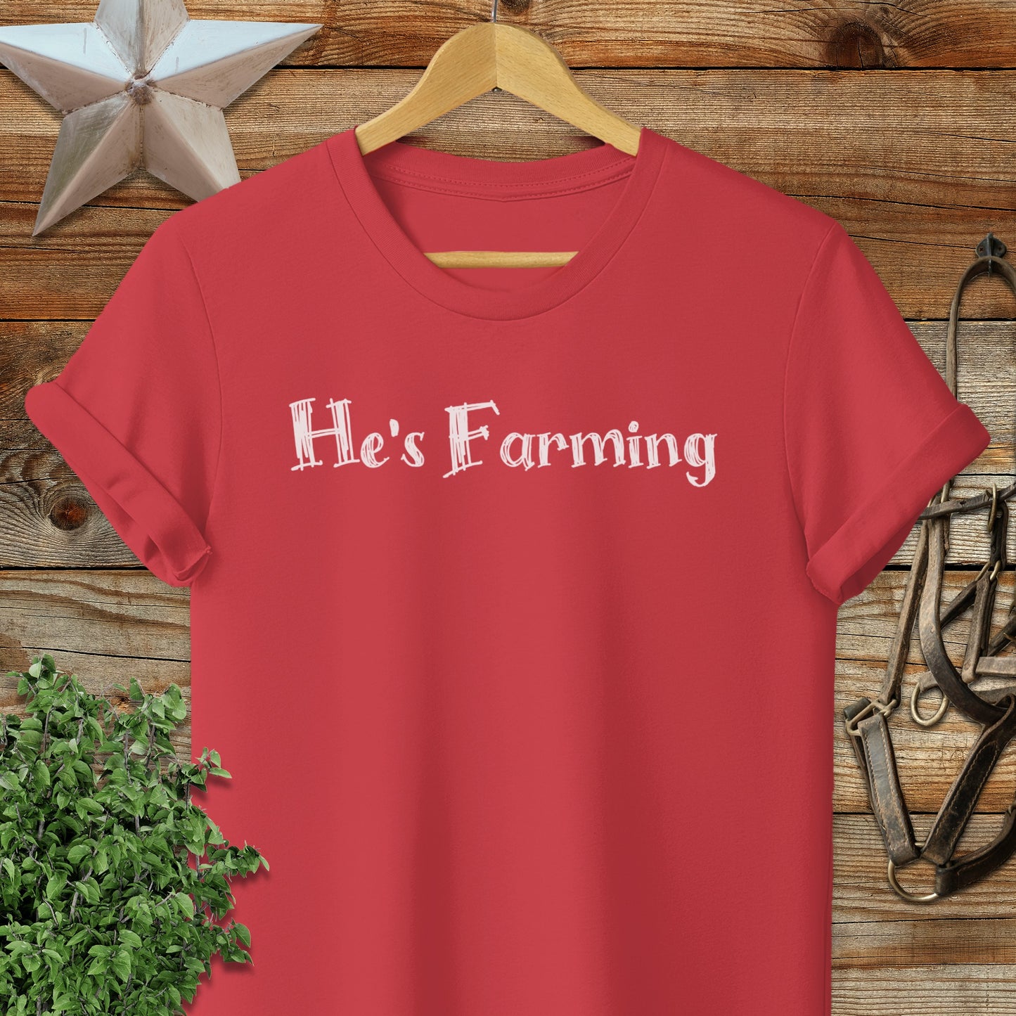 He's Farming Softstyle Tee
