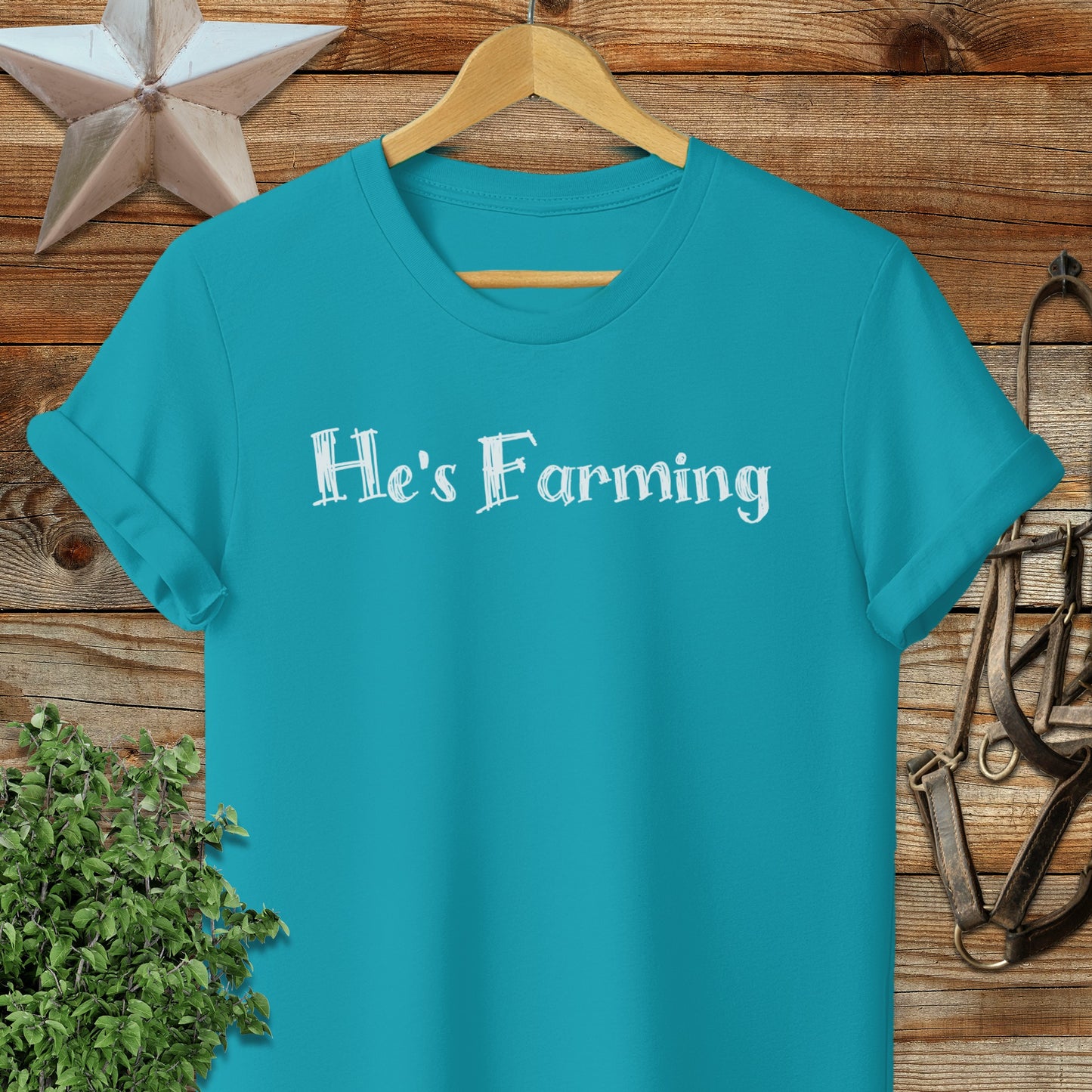 He's Farming Softstyle Tee