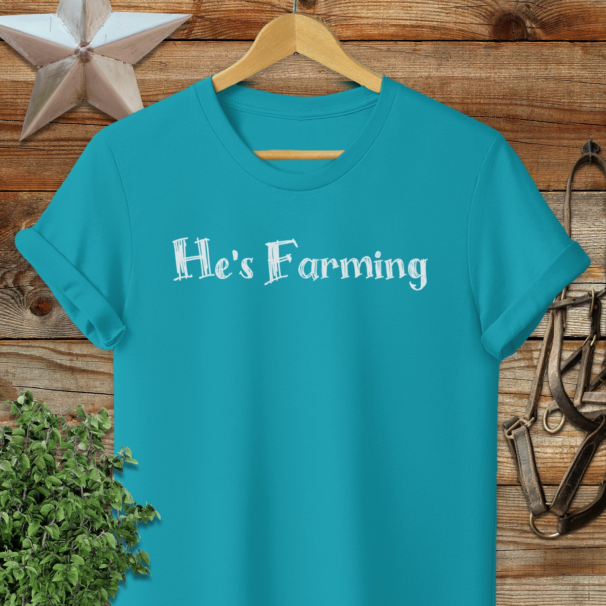 He's Farming Softstyle Tee