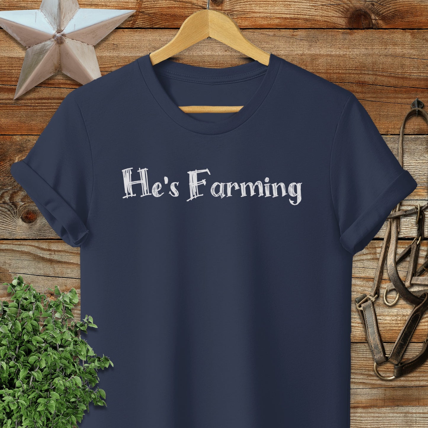 He's Farming Softstyle Tee