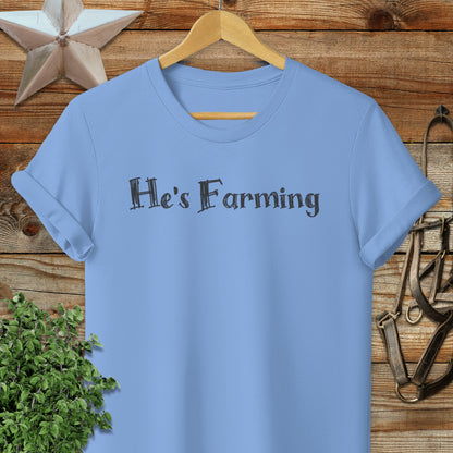 He's Farming Softstyle Tee