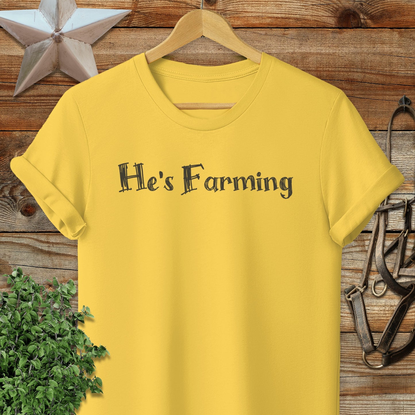 He's Farming Softstyle Tee