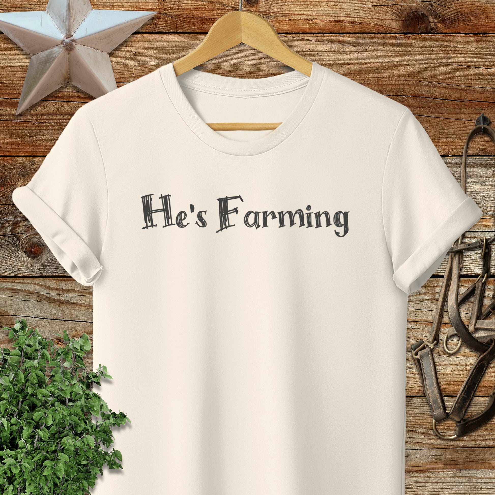 He's Farming Softstyle Tee