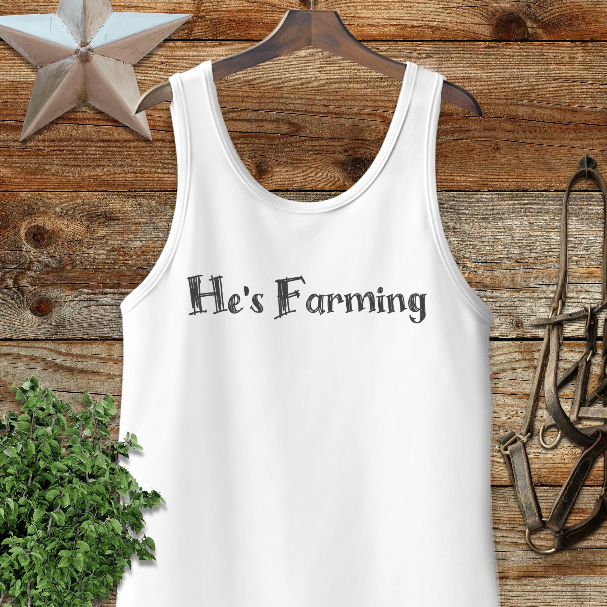 He's Farming Tank Top