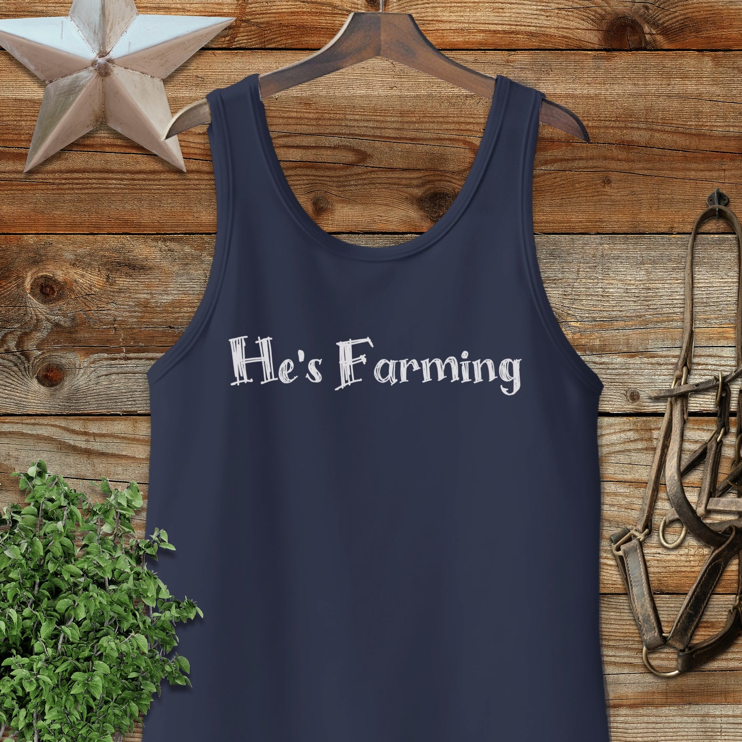 He's Farming Tank Top