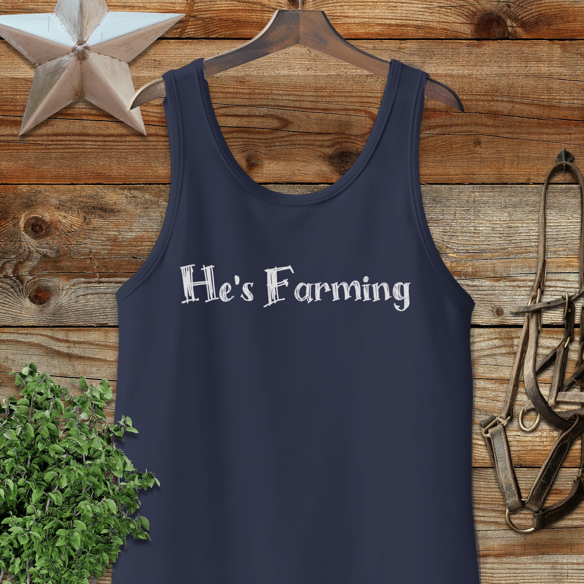 He's Farming Tank Top