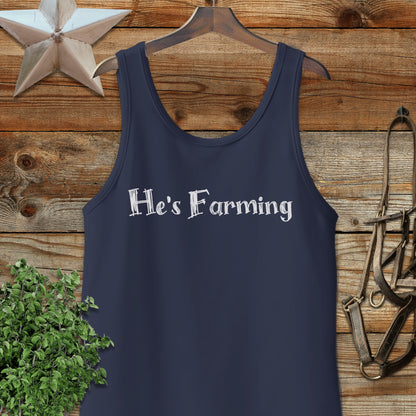 He's Farming Tank Top