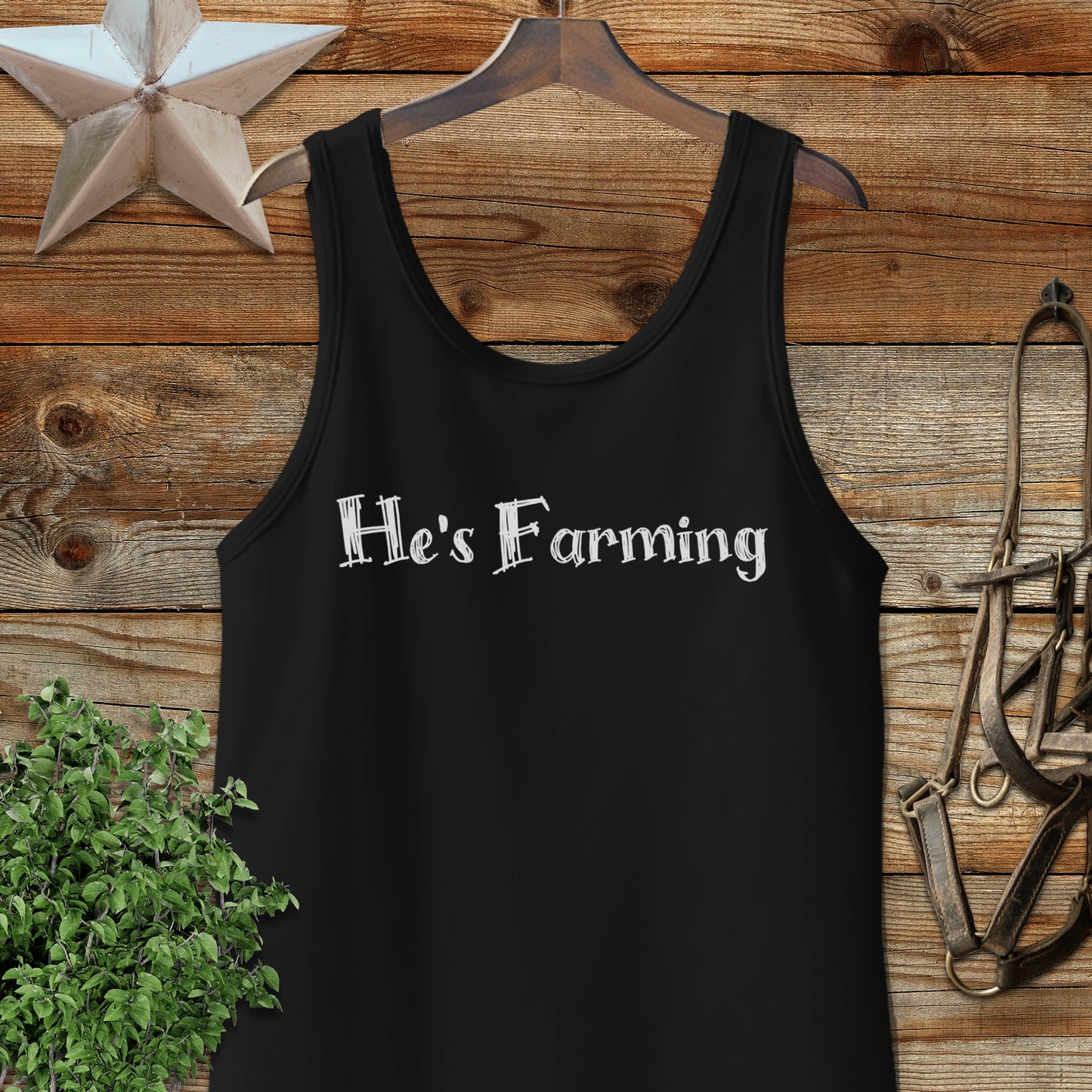 He's Farming Tank Top