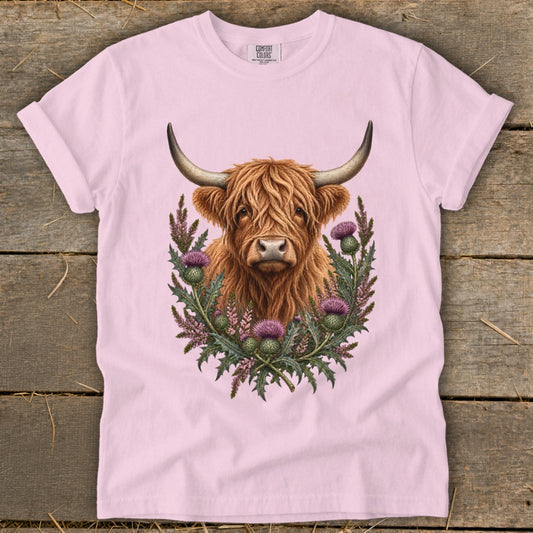 Highland Cow Flowers Signature Tee