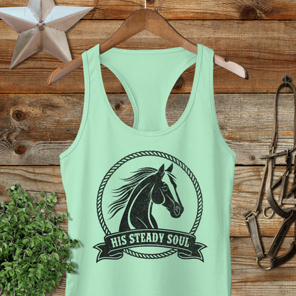 His Steady Soul Racerback Tank