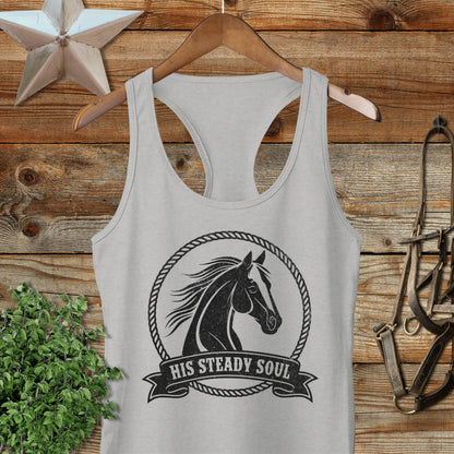 His Steady Soul Racerback Tank