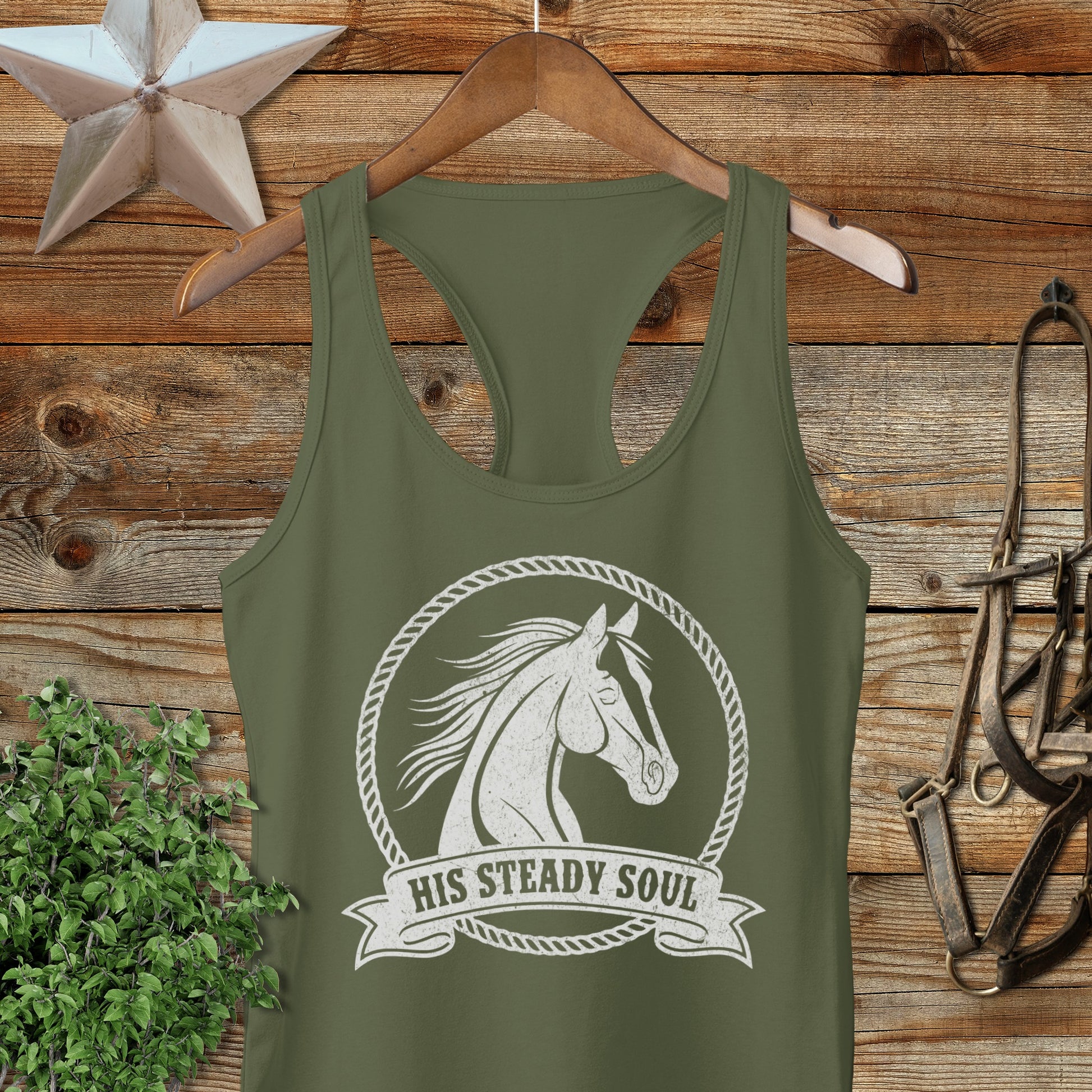 His Steady Soul Racerback Tank