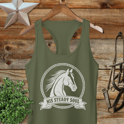 His Steady Soul Racerback Tank