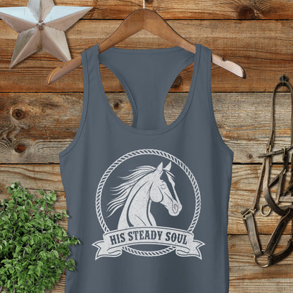 His Steady Soul Racerback Tank