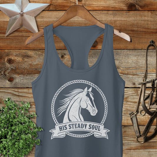 His Steady Soul Racerback Tank