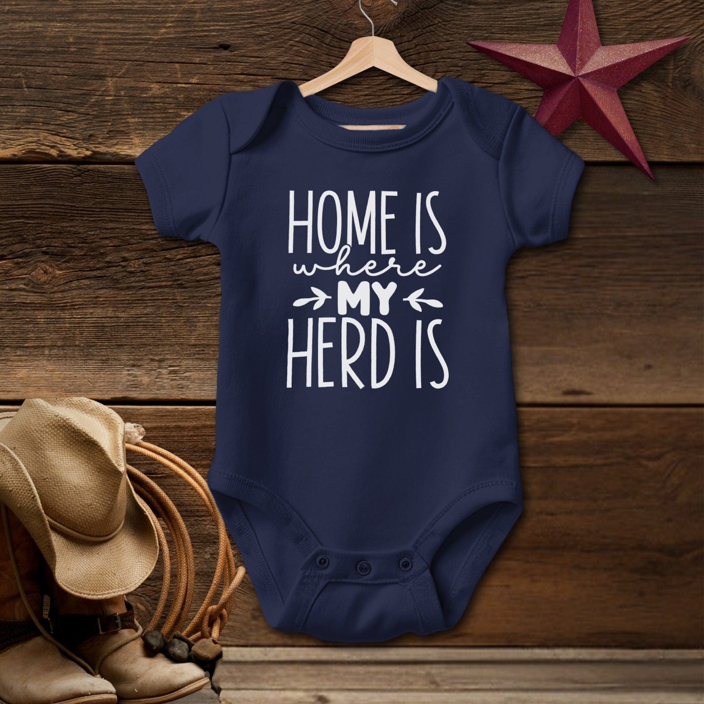 Home Is My Herd Bodysuit (Baby)