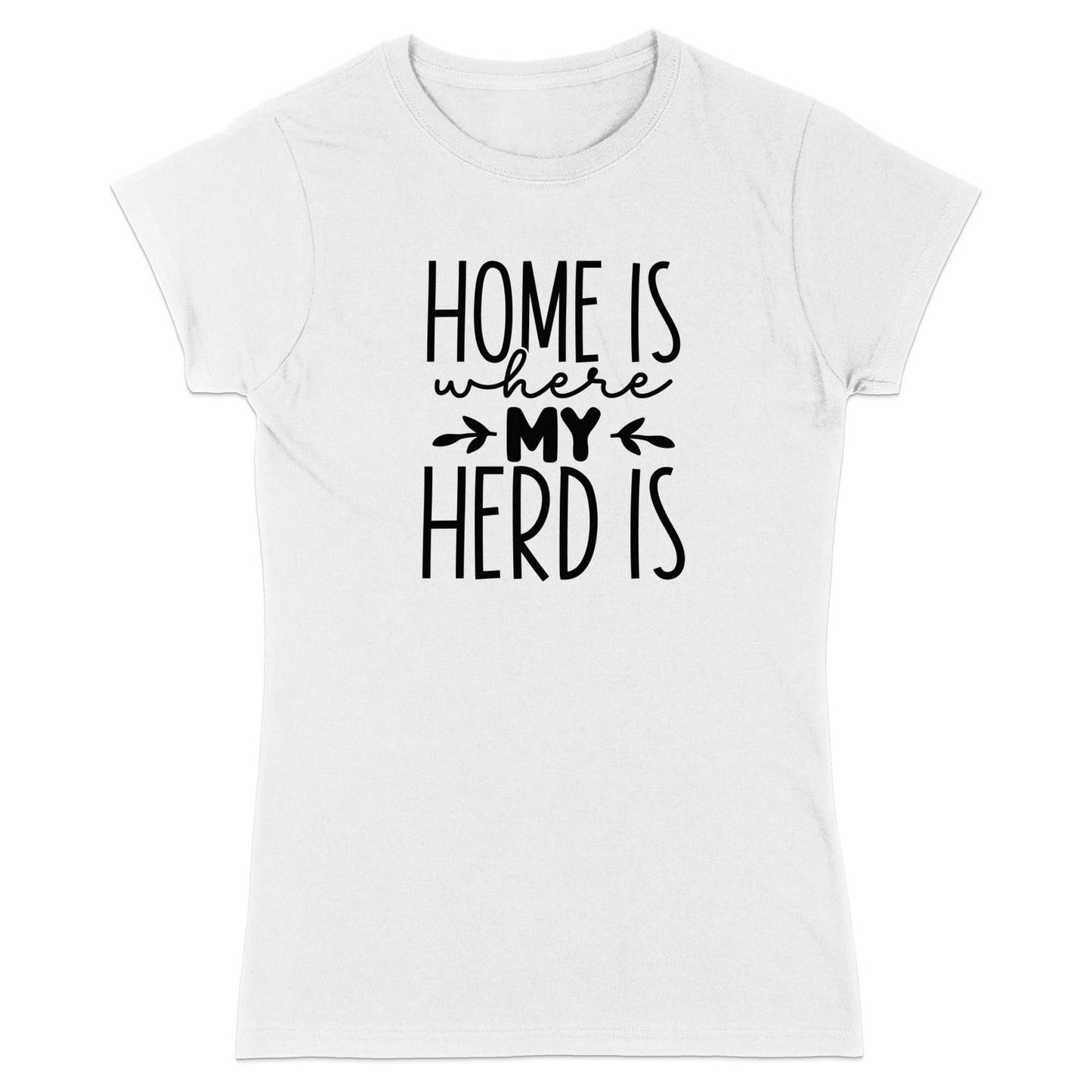 Home Is My Herd Ladies T-shirt