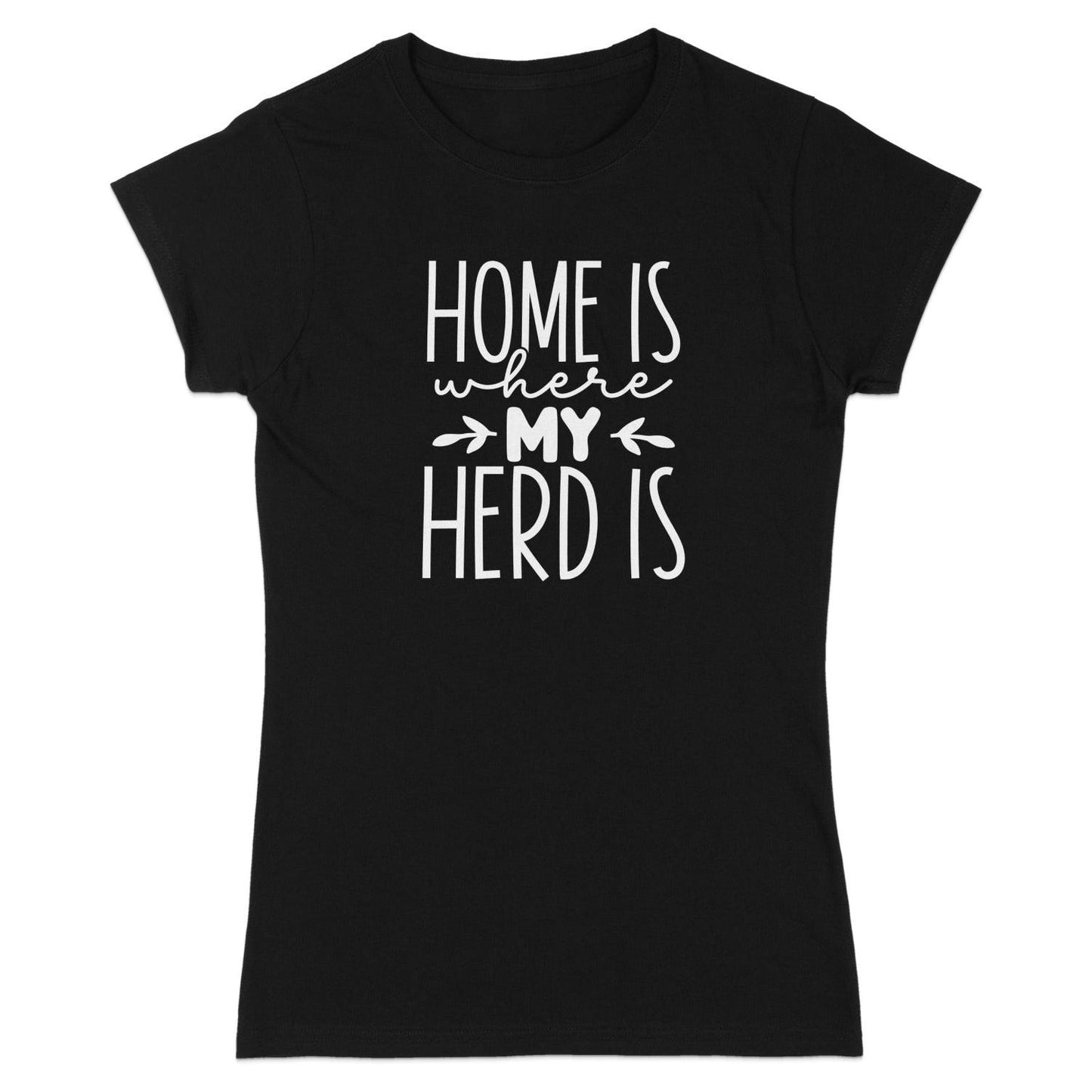 Home Is My Herd Ladies T-shirt