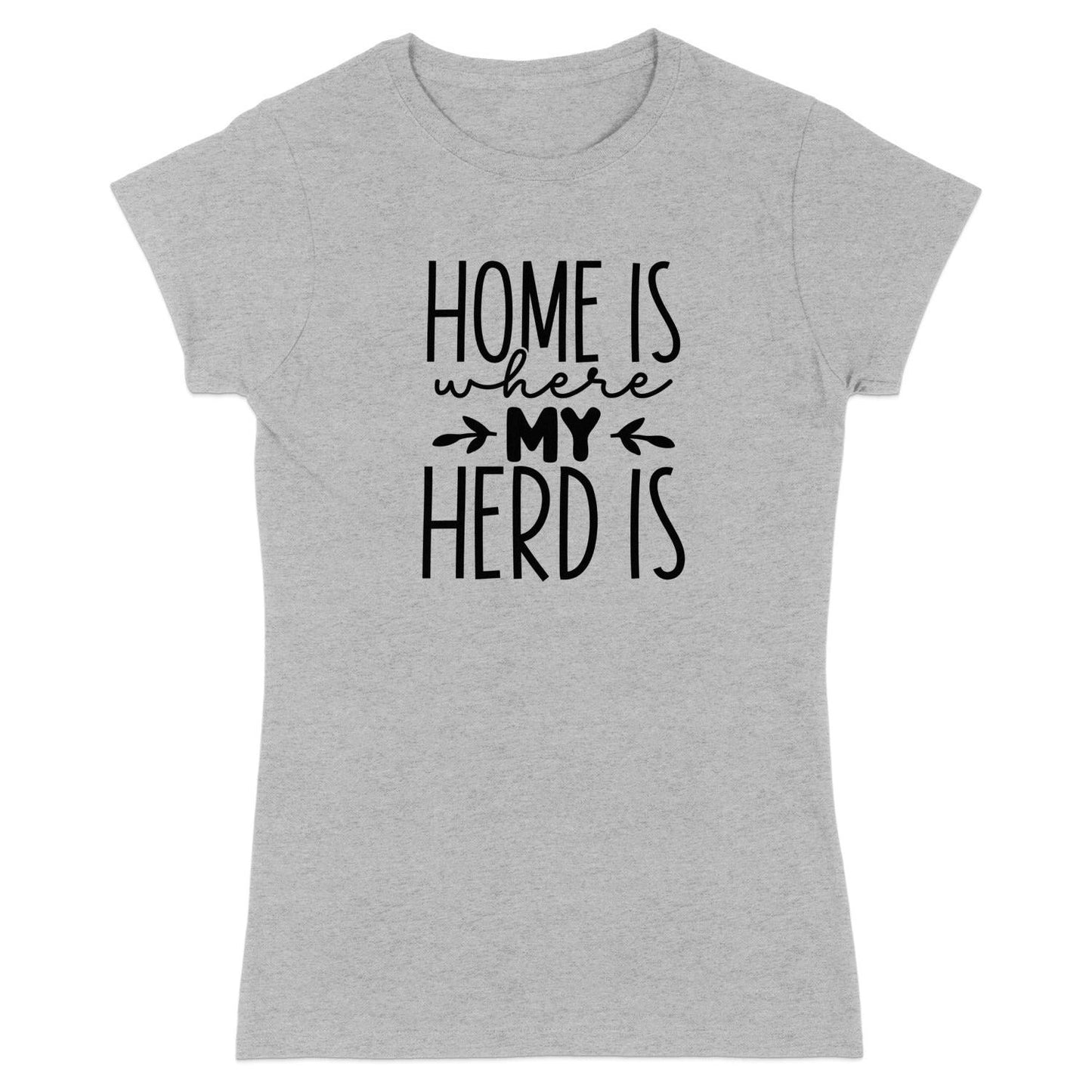 Home Is My Herd Ladies T-shirt