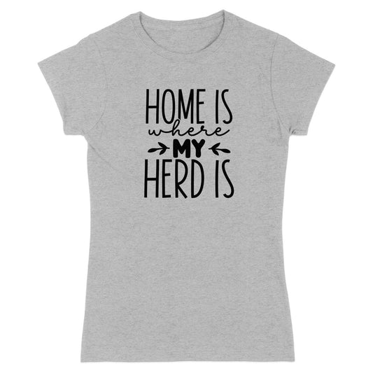 Home Is My Herd Ladies T-shirt