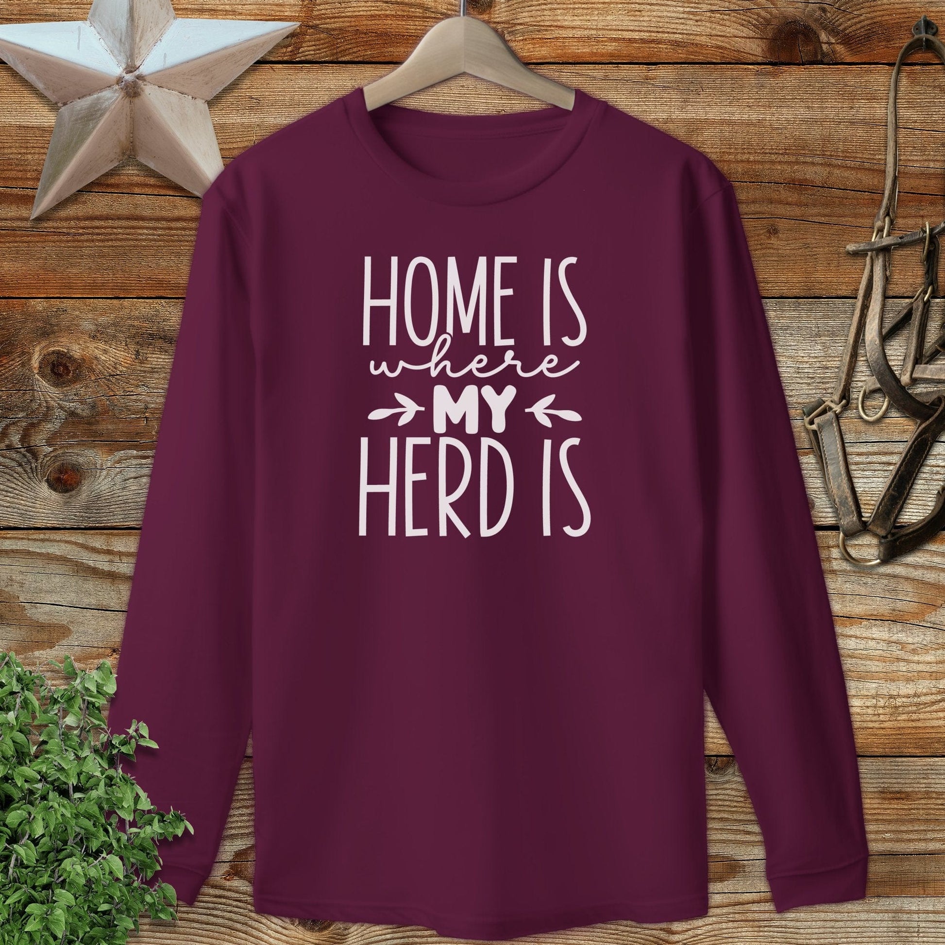 Home Is My Herd Long Sleeve Tee