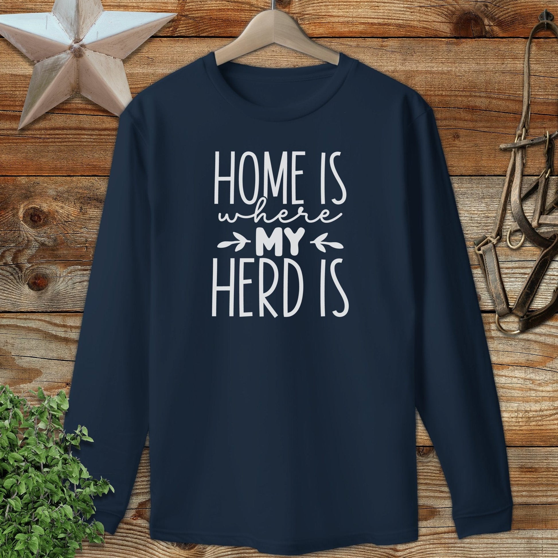 Home Is My Herd Long Sleeve Tee