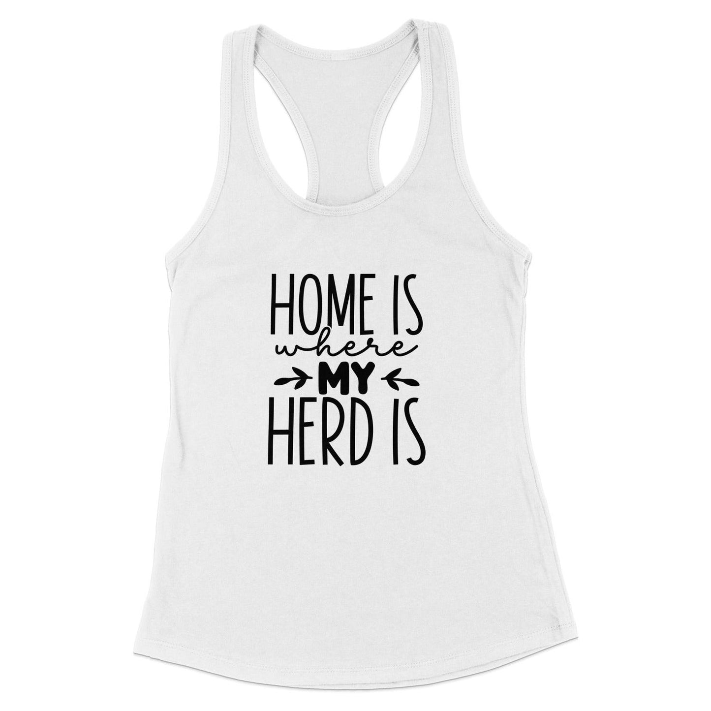 Home Is My Herd Racerback Tank