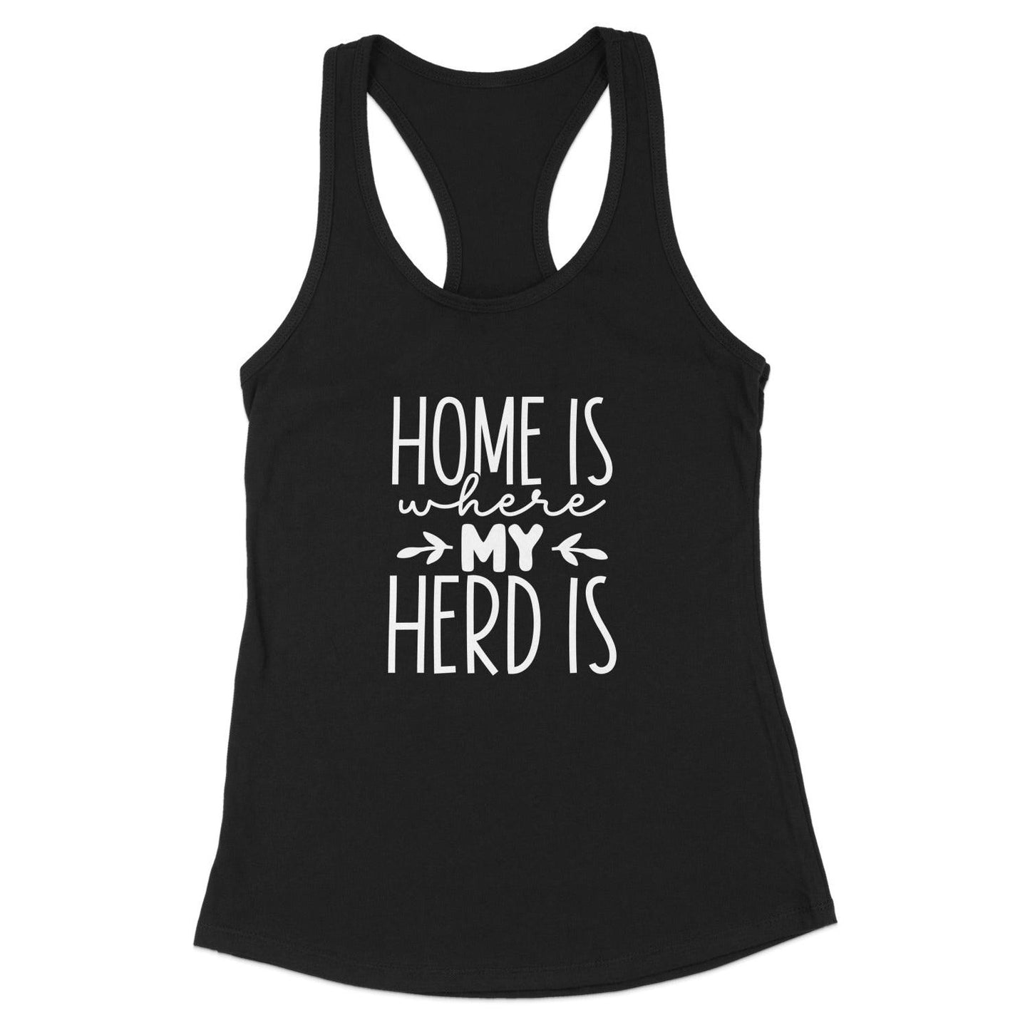 Home Is My Herd Racerback Tank
