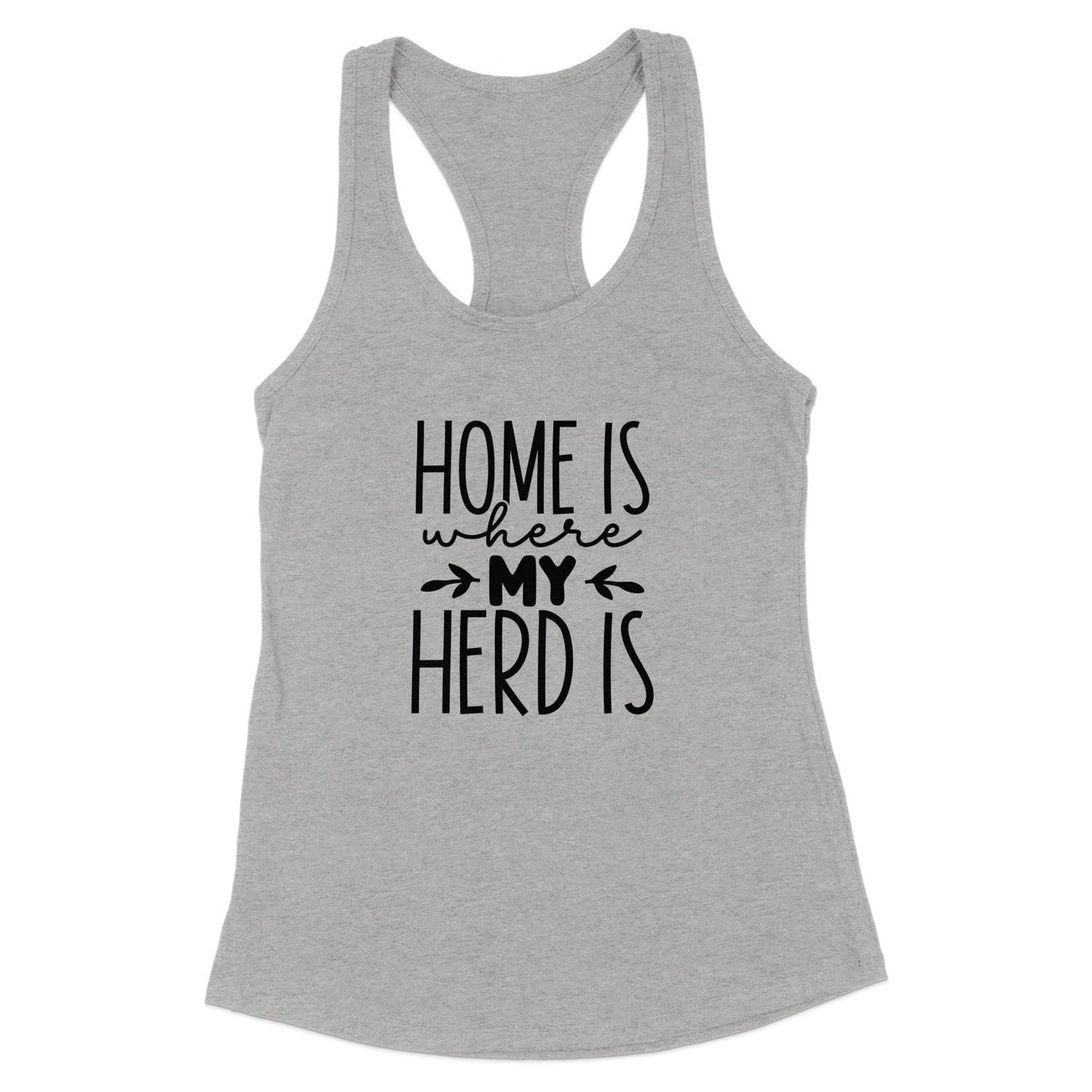 Home Is My Herd Racerback Tank