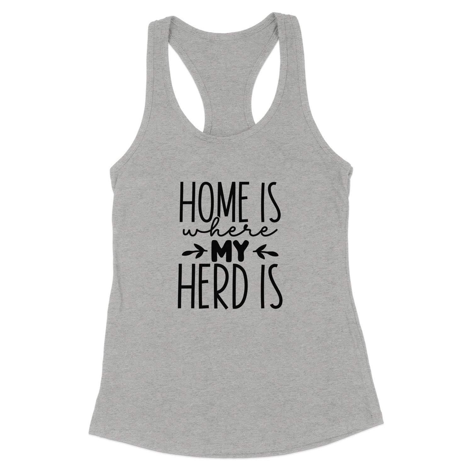Home Is My Herd Racerback Tank