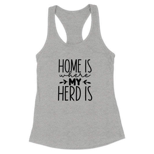 Home Is My Herd Racerback Tank