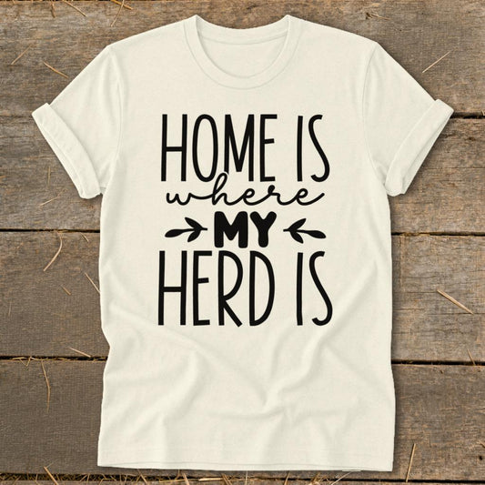 Home Is My Herd Softstyle Tee - Natural