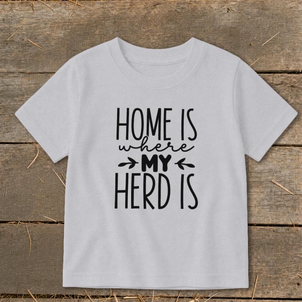 Home Is My Herd Toddler Tee