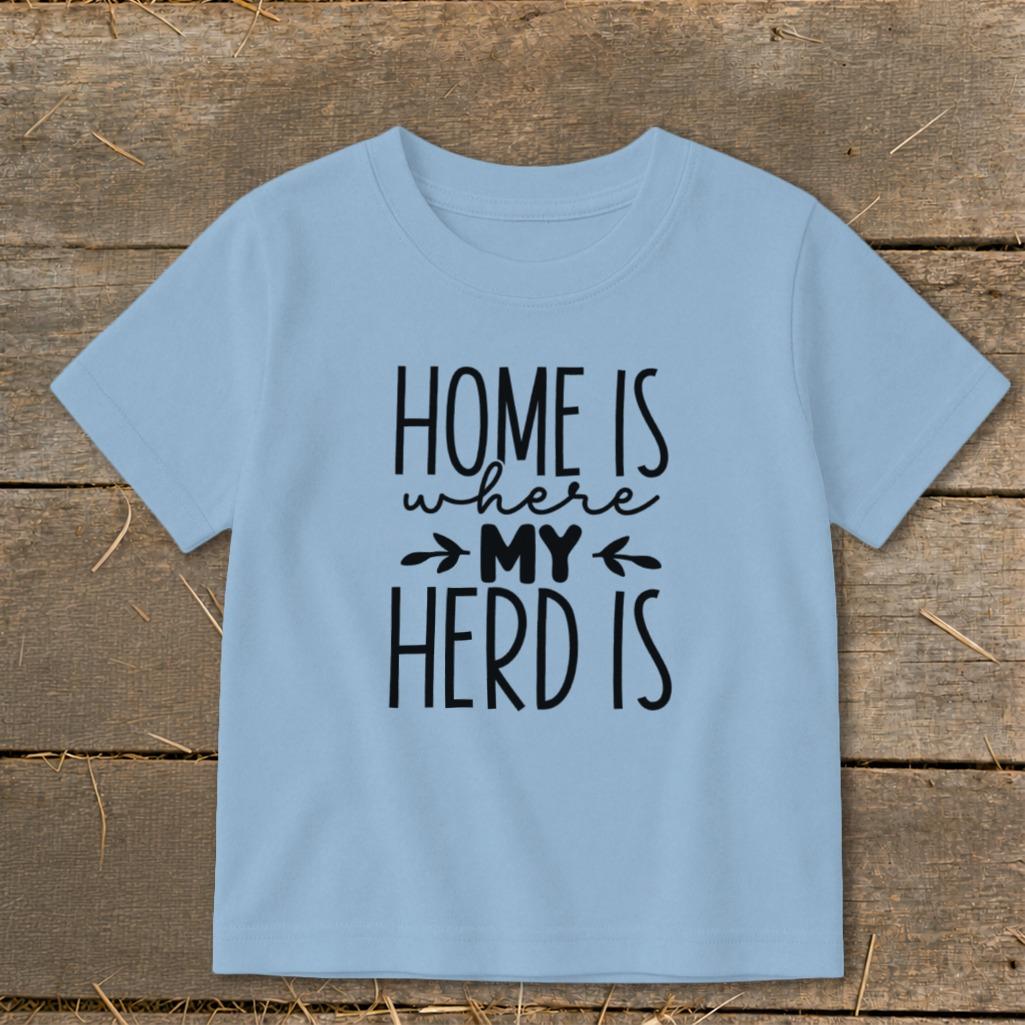 Home Is My Herd Toddler Tee