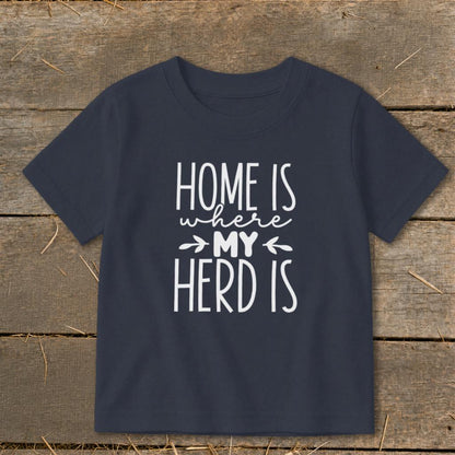 Home Is My Herd Toddler Tee