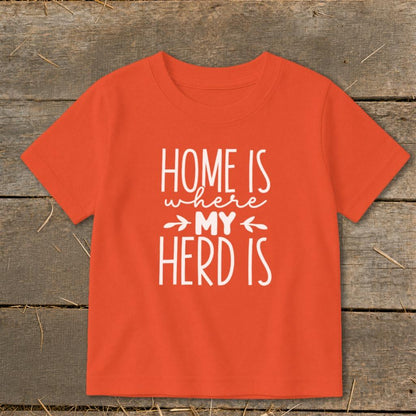 Home Is My Herd Toddler Tee