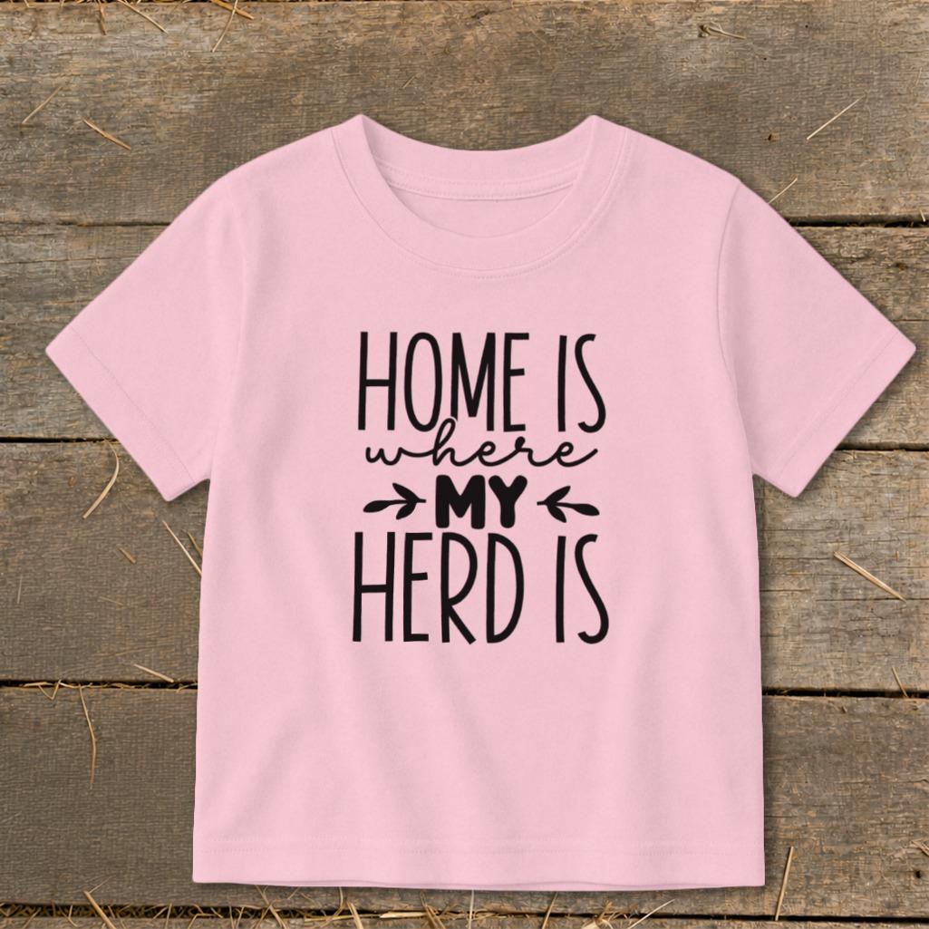 Home Is My Herd Toddler Tee