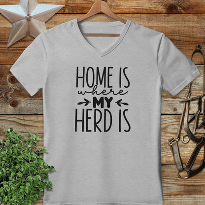 Home Is My Herd V-neck