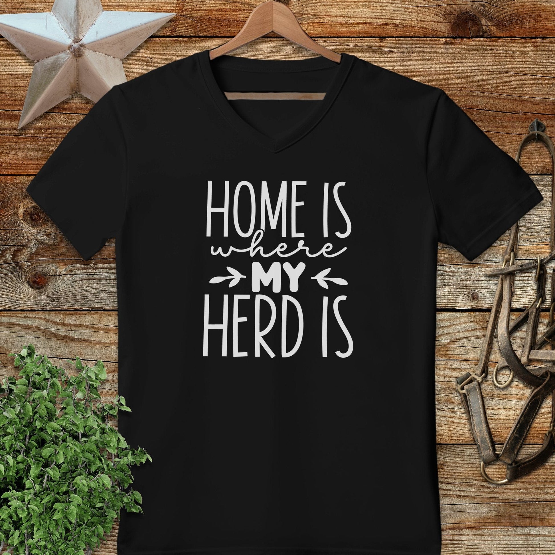 Home Is My Herd V-neck