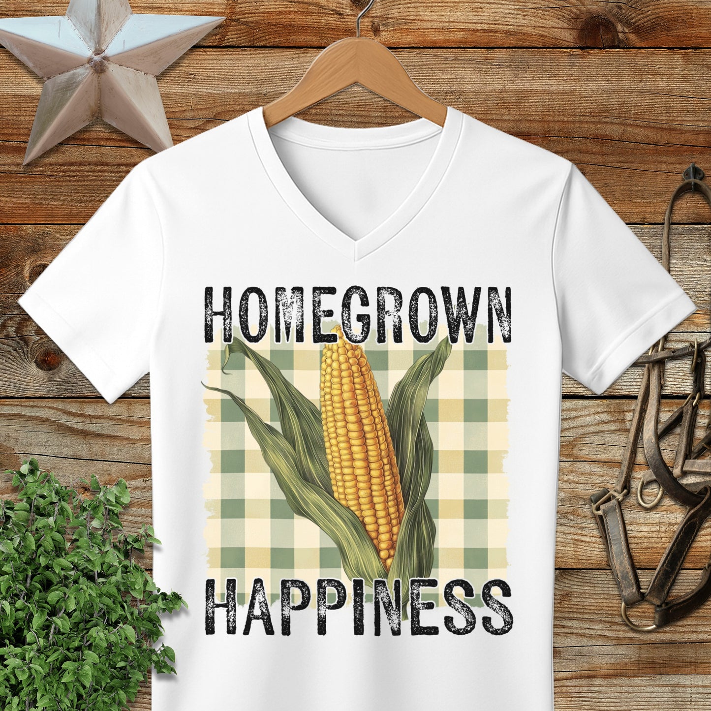 Homegrown Happiness V-neck