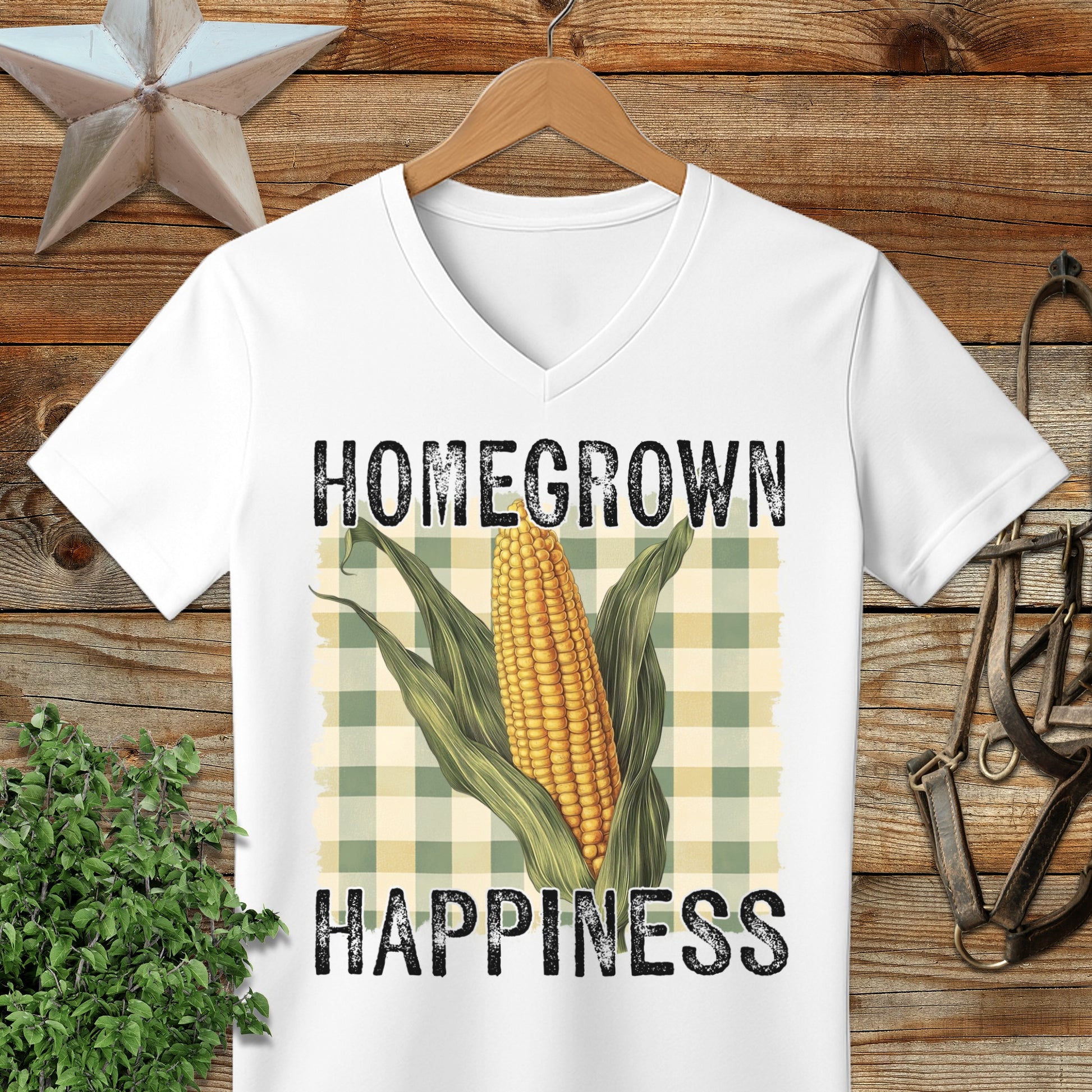 Homegrown Happiness V-neck
