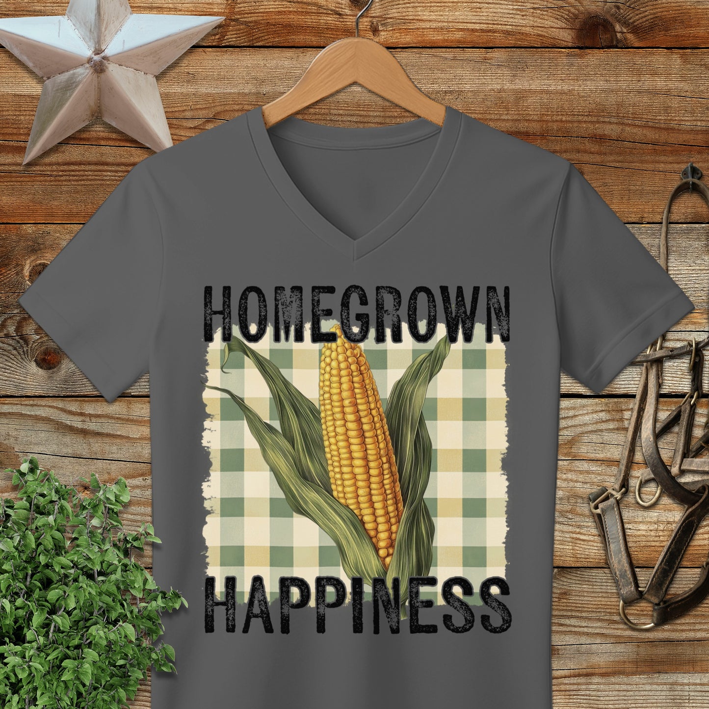 Homegrown Happiness V-neck