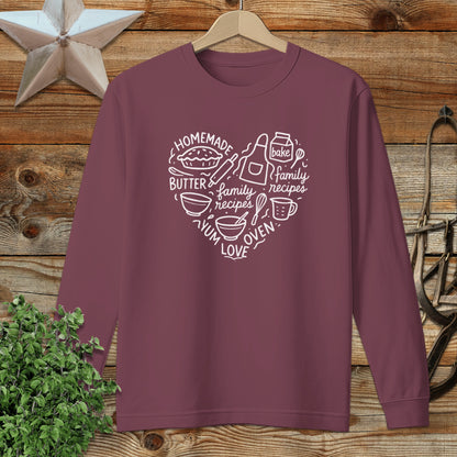 Homemade Heart Long Sleeve Tee