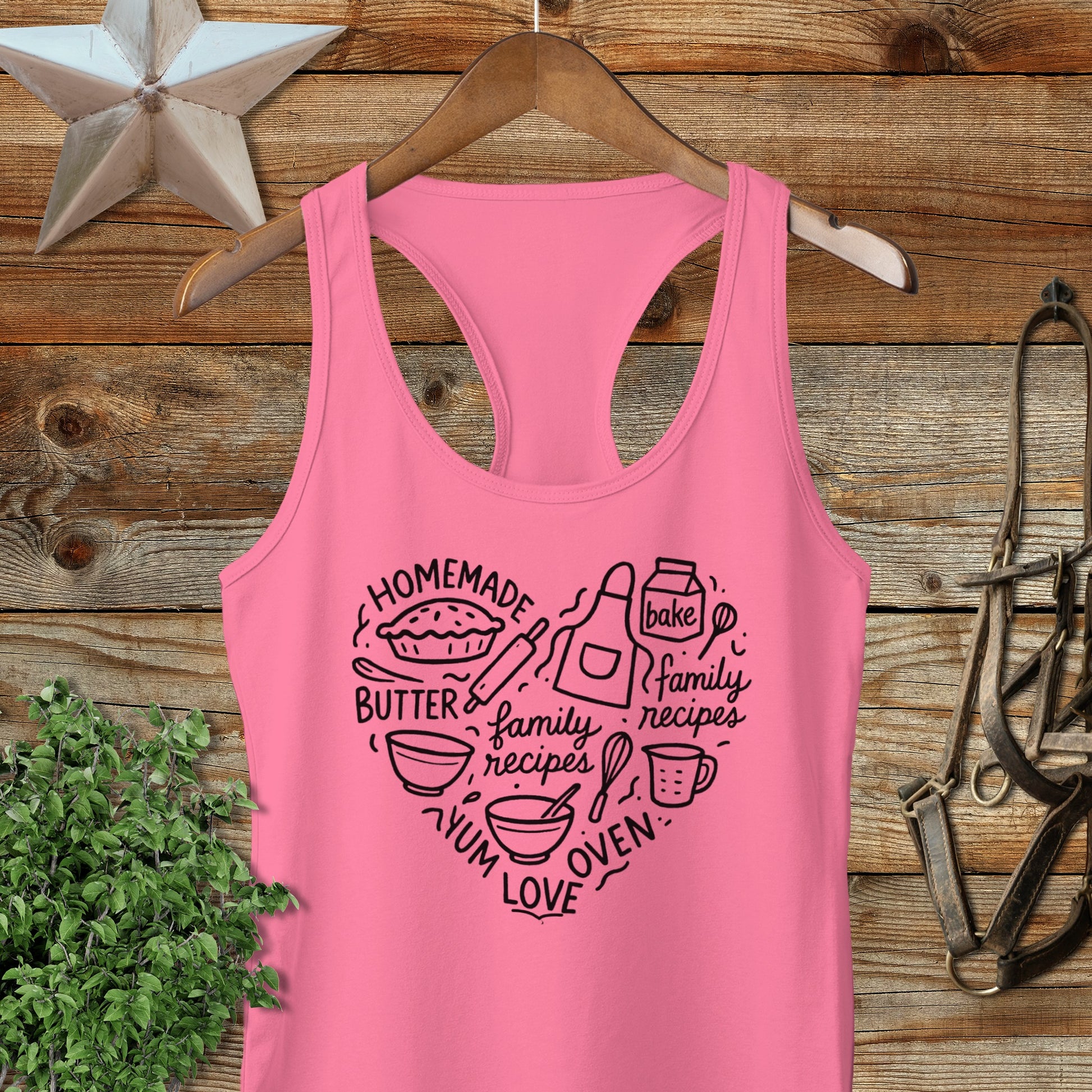 Homemade Heart Racerback Tank