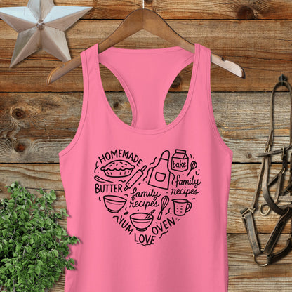 Homemade Heart Racerback Tank